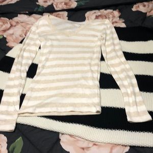 Cream striped shirt